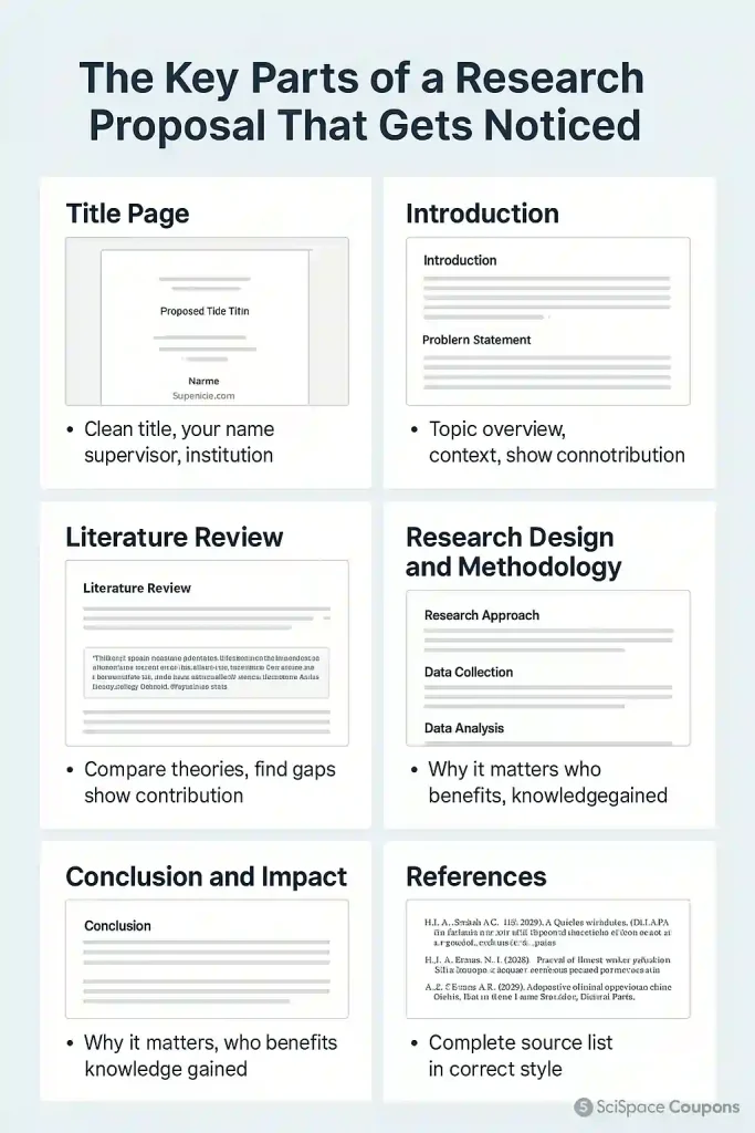 Key Parts of a Research Proposal That Gets Noticed