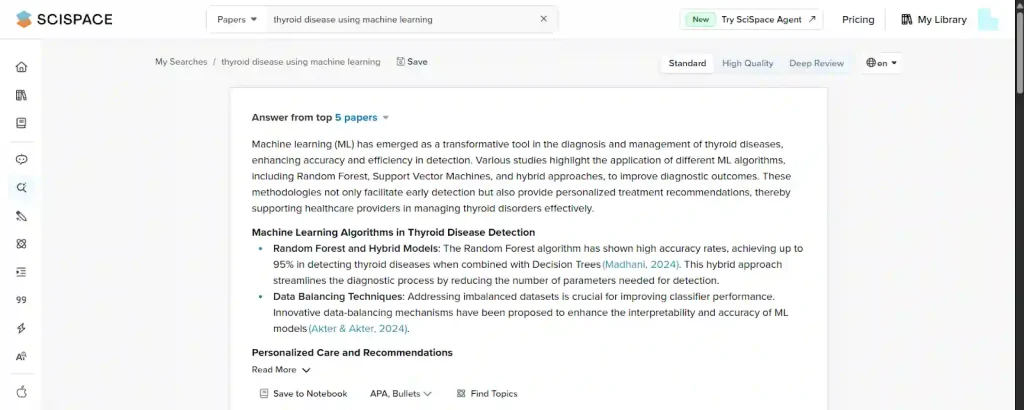 Check Out the AI-Generated Insights Provided by SciSpace 